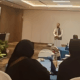 DIREKTUR An-Nahl Fatih, dr Musdayani Nasution didampingi Kepala Operasional, Heriyansyah Putra SH memaparkan rencana keberangkatan jemaah umroh Agustus mendatang. Waspada/Anum Saskia
