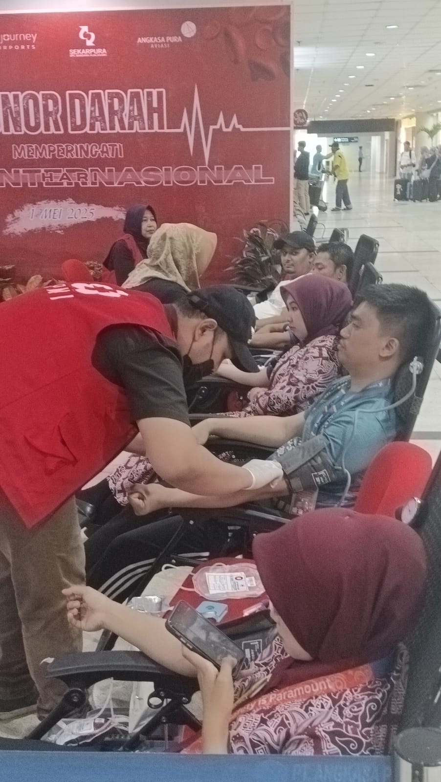 Sambut May Day, DPC Sekarpura Kualanamu Gelar Donor Darah