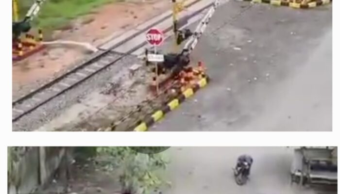 Pintu Perlintasan Aneh Di Jalur KA Kualatanjung-Bandartinggi