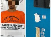 Polres P.Siantar Ringkus Pria Bawa Sabu