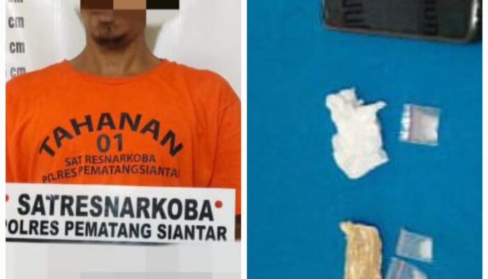 Polres P.Siantar Ringkus Pria Bawa Sabu