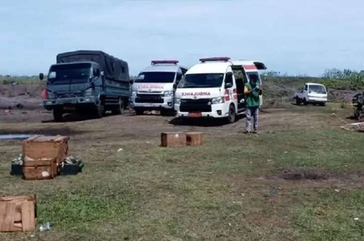 13 Orang Tewas Ledakan Amunisi TNI Di Pesisir Sagara Cibalong Garut