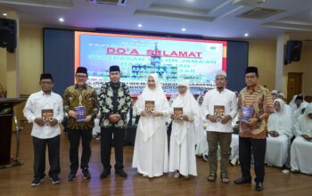 ACARA doa selamat Calon Haji/Hajjah Keluarga Besar PTPN IV Regional I Tahun 1446 H/2025 M digelar di Aula Sawit, Region Office PTPN IV Regional I, Jl. Sei Batanghari No. 2 Medan. Waspada/ist