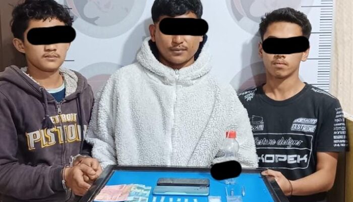 Tiga Pemuda Di Bener Meriah Ditangkap Polisi Saat Pesta Sabu