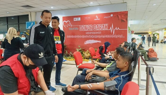 Sambut May Day, DPC Sekarpura Kualanamu Gelar Donor Darah