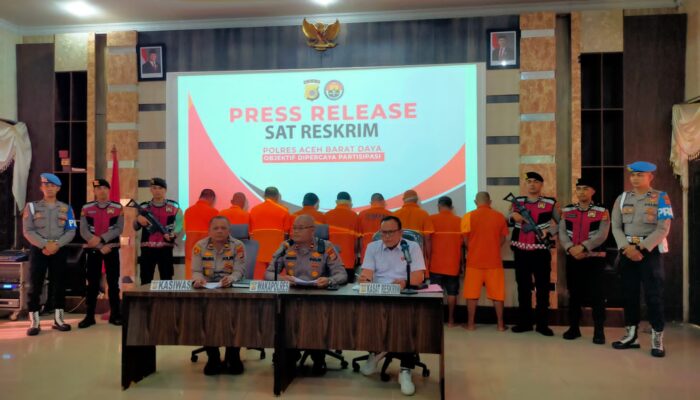 Januari-April, Satreskrim Polres Abdya Ungkap 8 Kasus Dengan 9 Tersangka