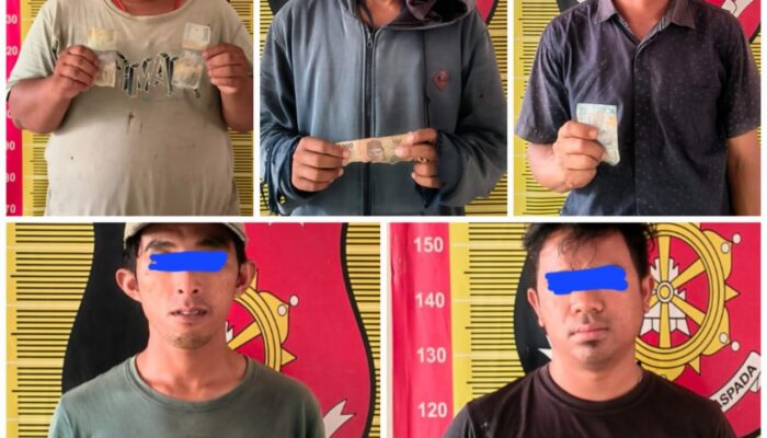 Sikat Premanisme, Polres Sidimpuan Amankan Lima Orang