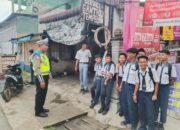 Unit Kamsel Polres Simalungun Gelar Binluh Lalu Lintas Bagi Siswa SMP Dan SMA