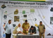 USU Bersama Pemprov Sumut Resmikan Tempat Pengolahan Sampah Terpadu