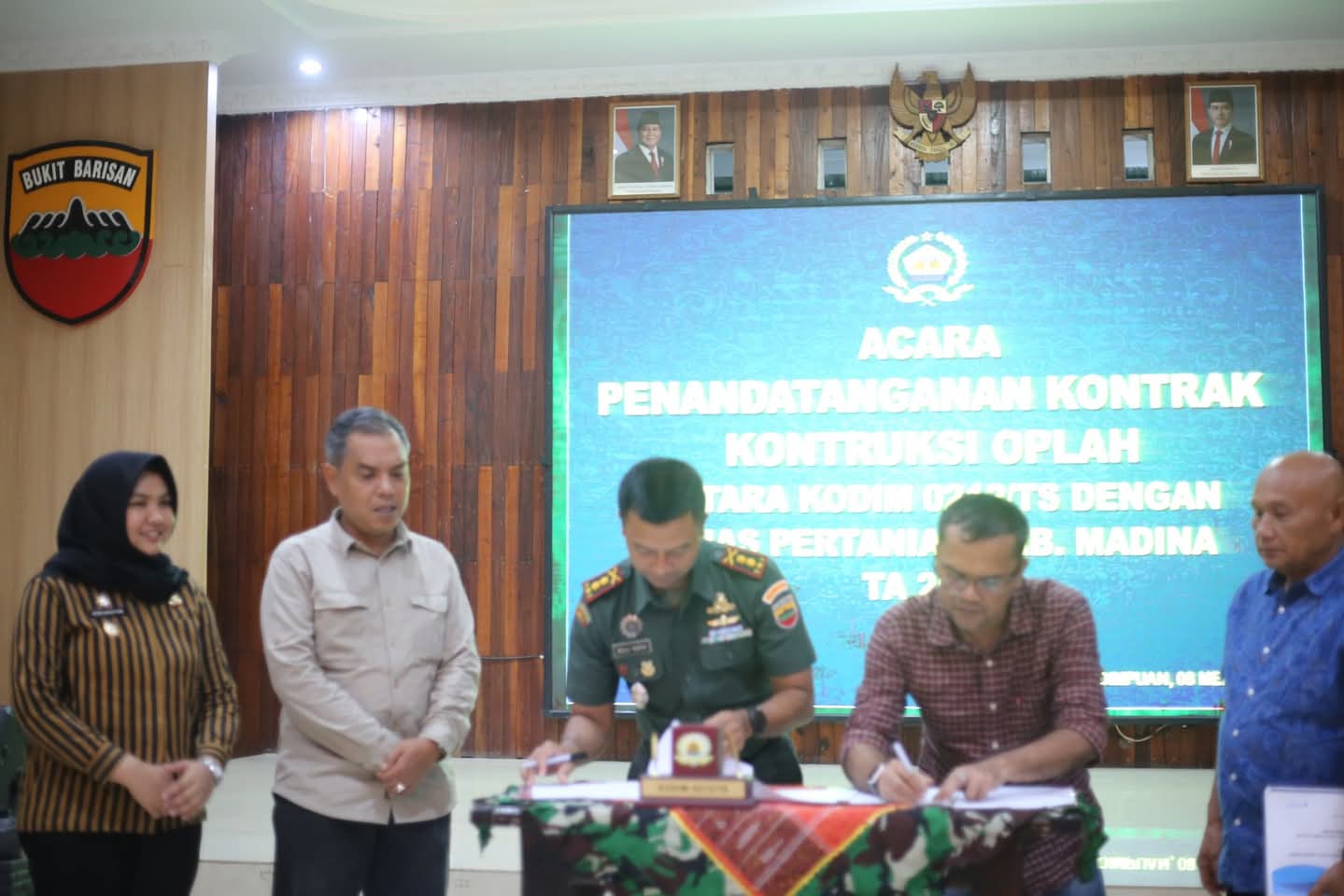 Pemkab Madina-Kodim 0212 Kerja Sama Konstruksi Oplah