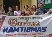 Polres P.Siantar Sosialisasikan Call Center 110 Lewat Curhat Kamtibmas