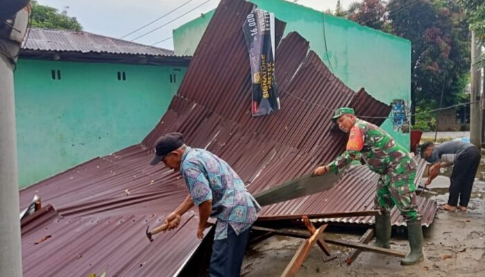 Korban Puting Beliung Di Sergai, 31 Rumah Rusak