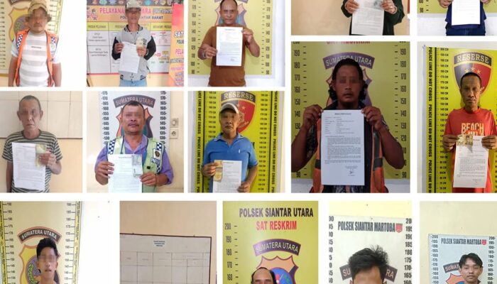 Polres P. Siantar Operasi Pekat Toba Amankan 20 Pelaku Pungli
