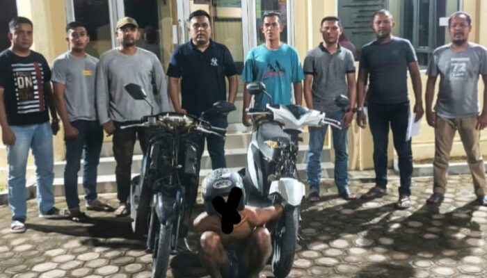Tim Lebah Polsek Darussalam Tangkap Residivis Curanmor, Dua Motor Diamankan