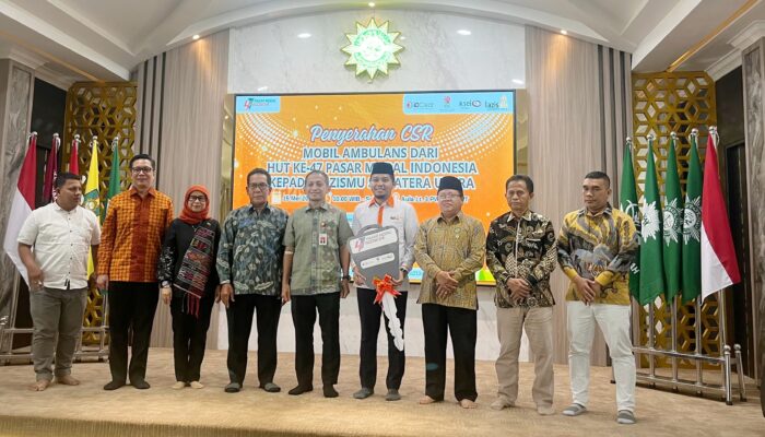 LAZISMU Sumut Terima CSR Satu Mobil Ambulans