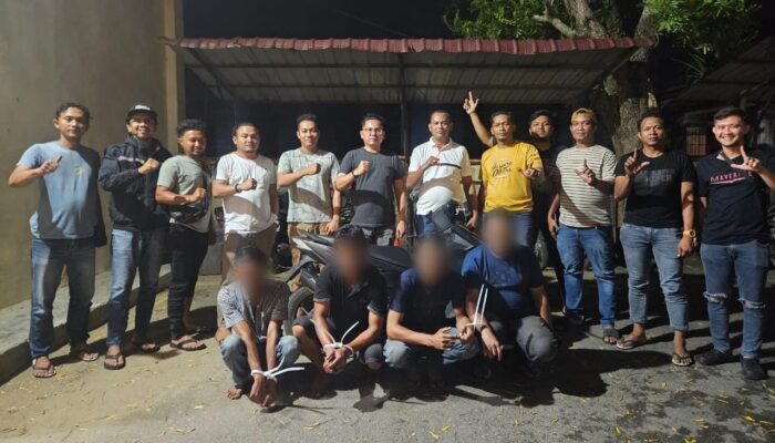 Satreskrim Polres Langsa Ungkap Sindikat Curanmor, Empat Tersangka Diamankan