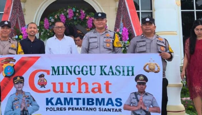 Polsek Siantar Marihat Minggu Kasih Curhat Kamtibmas