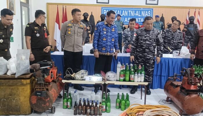 Lanal Nias Tangkap 2 Kapal Illegal Fishing
