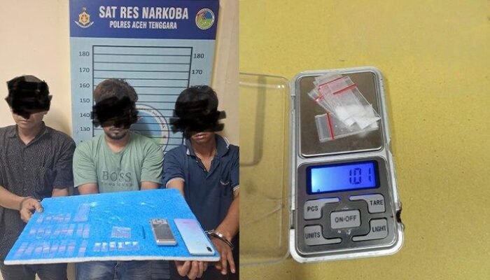Polres Agara Bekuk Tiga Pemuda Diduga Terlibat Sabu