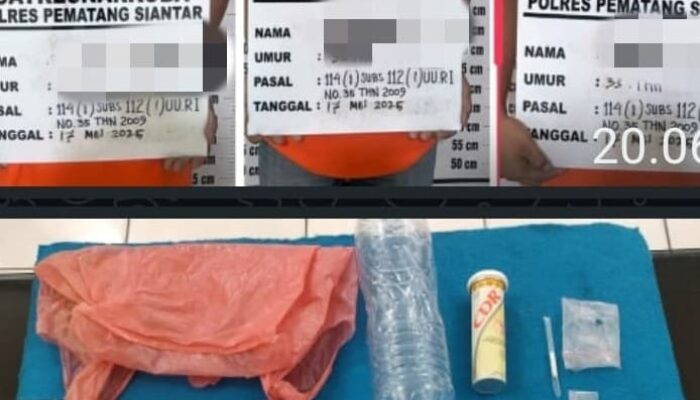 Polres P.Siantar Gagalkan Peredaran Sabu Dan Ganja Serta Amankan 3 Pengedar