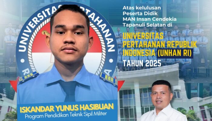 Luar Biasa, Siswa MAN IC Tapsel Kembali Tembus Masuk Unhan RI