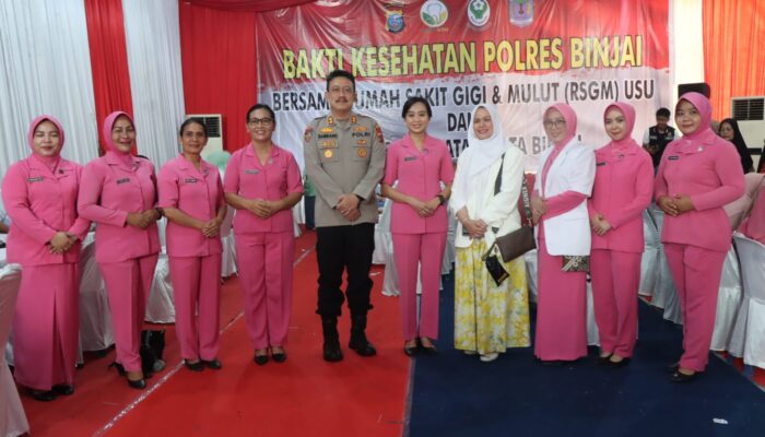 Polres Binjai Gelar Bakti Kesehatan