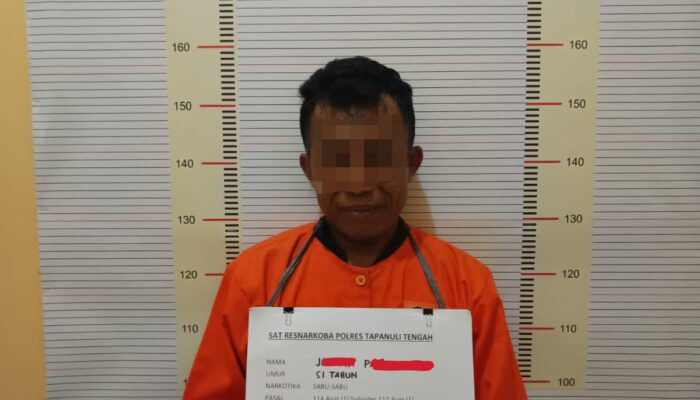 Sempat Melawan, Polres Tapteng Tangkap Terduga Pengedar Sabu