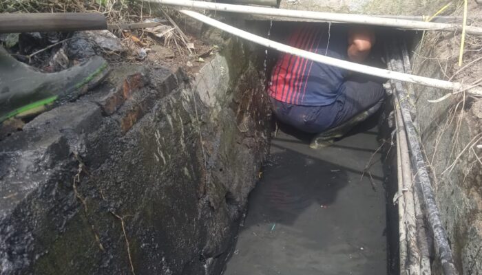 Drainase Dikorek, Warga Lega Tak Khawatir Banjir Lagi