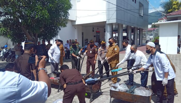 Kejari Agara Musnahkan Barang Bukti Tindak Pidana Dan Narkotika
