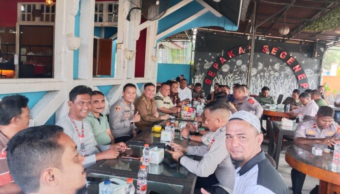 Jalin Silaturahmi Dan Perkuat Sinergitas, Bupati Agara Ngopi Bareng Insan Pers