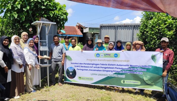 Unimed Pasang Stasiun Cuaca Otomatis Dan Light Trap Di Karo