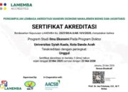 Prodi Doktor Ilmu Ekonomi FEB USK Raih Akreditasi Peringkat Unggul