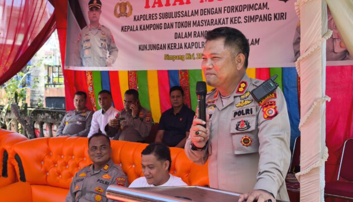 Kapolres Subulussalam Kunker Ke Polsek Simpang Kiri