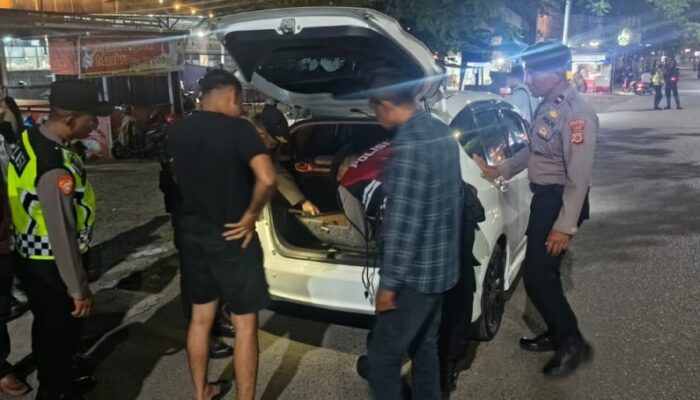 Tingkatkan Keamanan Di Banda Aceh, Sejumlah Polisi Lakukan Razia