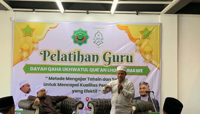 Tingkatkan Kompetensi Guru, Pimpinan Dayah QAHA Gelar Pelatihan Hifzil Qur’an