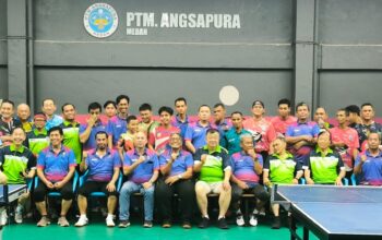 PTM Angsapura - PTMSI Medan Silaturahim Dan Gelar Pertandingan Persahabatan