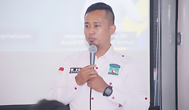 KETUA Kesatuan Aksi Mahasiswa Muslim Indonesia (KAMMI) Sumatera Utara, Wira Putra. Waspada/ist