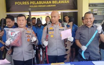 1 Tewas Luka Bacok, Tujuh Pelaku Tawuran Di Tanjungmulia Meringkuk Dalam Sel