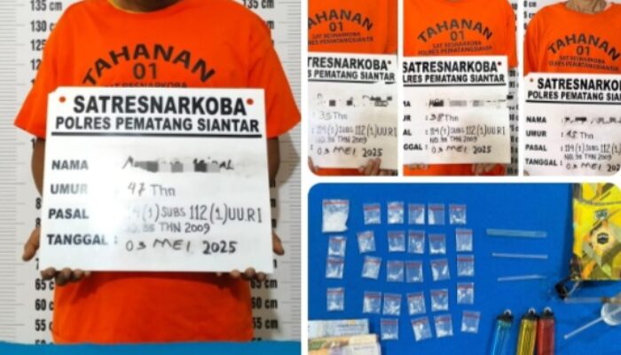 Polres P. Siantar Ringkus 4 Pengedar Sabu Polres P. Siantar Ringkus 4 Pengedar Sabu