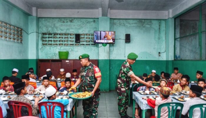 Anak-anak Panti Asuhan Terima Makan Sehat Bergizi Program Kodam I/BB