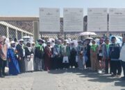 Nikmati Layanan Gratis Maktab Calhaj Kloter 9 KNO Kunjungi Masjid Quba