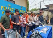 Polsek Sunggal Tembak 4 Pelaku Curanmor
