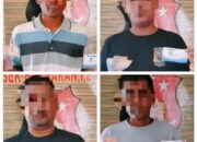 Polsek Hamparanperak Tangkap 4 Pelaku Premanisme Di Desa Paya Bakung