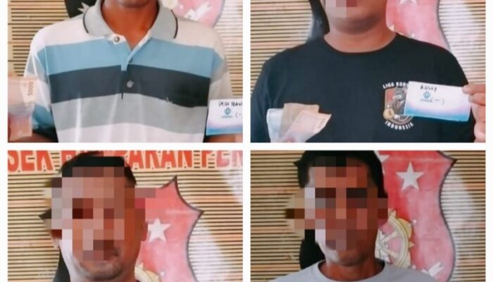 Polsek Hamparanperak Tangkap 4 Pelaku Premanisme Di Desa Paya Bakung