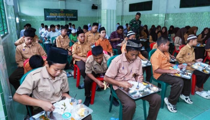 Dua Panti Asuhan Di Medan Deli Terima Makan Sehat Bergizi Dari Kodam I/BB