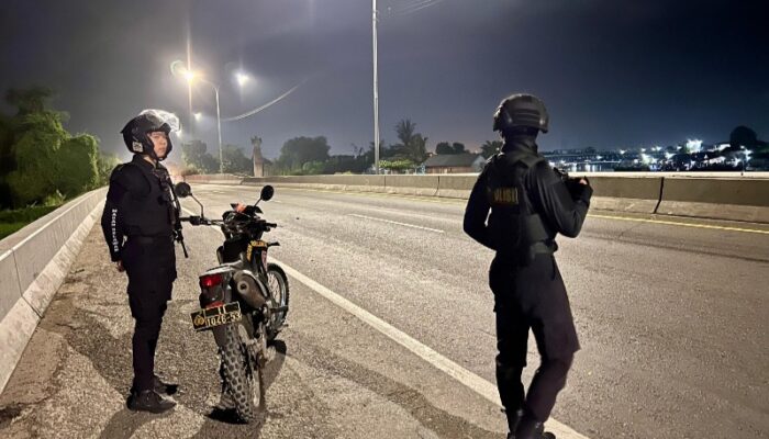 Cegah Premanisme, Polres Pelabuhan Belawan Patroli Di Jalan Tol