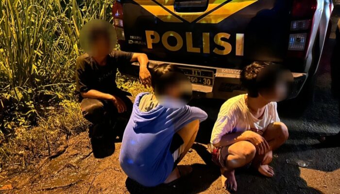 Patroli Presisi Amankan 4 Remaja Terduga Pelaku Tawuran Di Medan Johor