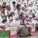 CALHAJ Kloter 14 Embarkasi Medan diberangkatkan dari Aula Madinatul Hajj Asrama Haji Medan. Waspada/Anum Purba