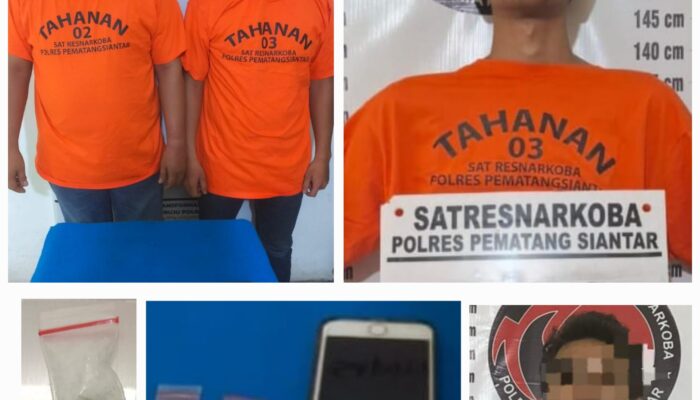 Polres Pematangsiantar Ringkus Empat Pengedar Sabu
