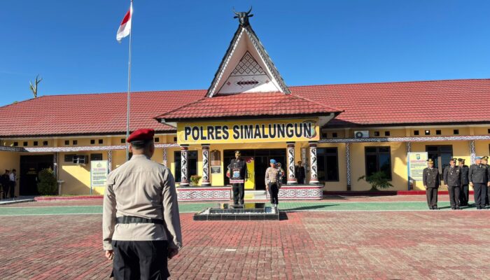 Peringatan Hari Lahir Pancasila Di Polres Simalungun Berlangsung Khidmat